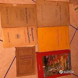 Vecchi libri di matematica