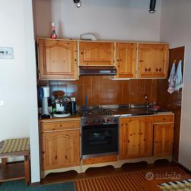 cucina in abete di 2,25 metri 