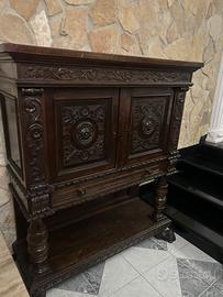 Credenza antica 120×140×45 cm – legno massello