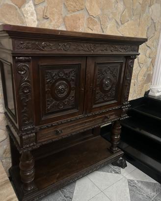 Credenza antica 120×140×45 cm – legno massello