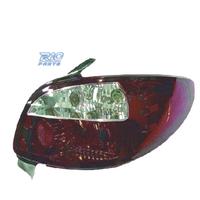 FANALI PER PEUGEOT 206 98-09 ROSSO AFFUMICATO