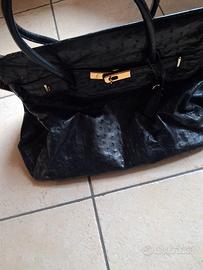 borsa pelle di struzzo