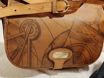Borsa 1990 Astrolabius in cuoio e pelle