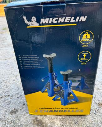 2 Cavalletti Auto MICHELIN 2T a Cremagliera -
