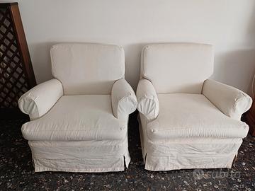 2 poltrone sfoderabili vendibili anche 