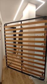Rete doghe in legno matrimoniale 