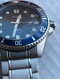 Casio  Mdv 106  Marlin Total Blu bracciale acciaio