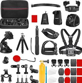 NEEWER 50 in 1 Action 5 Kit di Accessori per gopro
