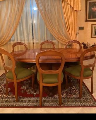 Tavolo + sedie in  ciliegio