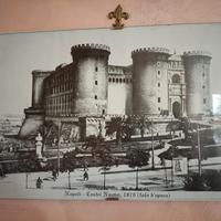 Vecchia stampa raffigurante Napoli - Castel Nuovo 