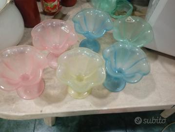 set 6 coppe da gelato 