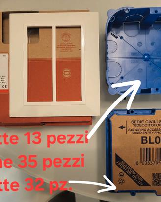 Placche e cassette marca AVE. Valore tot. € 2137