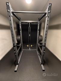 POWER RACK COMPLETO CAVI + ACCESSORI - HOME GYM