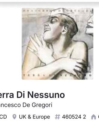 CD Francesco De Gregori Terra Di Nessuno