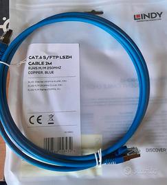 CAVI RETE ETHERNET LINDY Cat. 6 S 2 mt. NUOVI