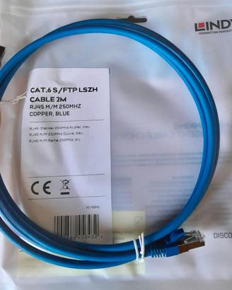 CAVI RETE ETHERNET LINDY Cat. 6 S 2 mt. NUOVI