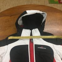 Tuta da sci Bianca e Nera Bambino