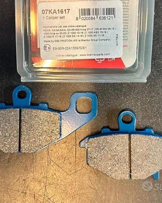 Pastiglie freno posteriori brembo blu Kawasaki