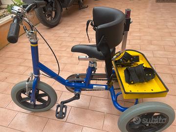 Triciclo bicicletta disabili