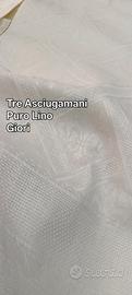 Tre Asciugamani Puro Lino Giori