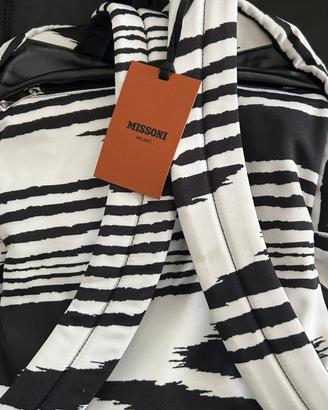 Zaino missoni bianco e nero
