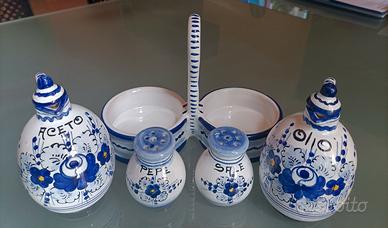 SET OLIO ACETO SALE PEPE CERAMICHE DETUTA
