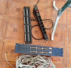 Kit rete LAN completo per rack – Switch Netgear 48