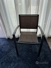 SEDIE DA ESTERNO IN ALLUMINIO