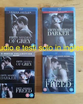 Trilogia Fifty Shades of Grey bluray -solo inglese