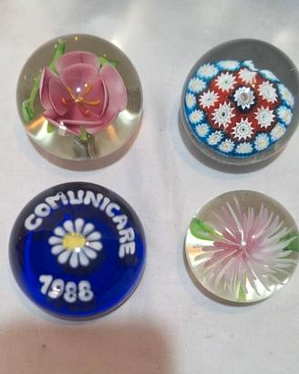 Set Fermacarte Vetro Murano Vintage -