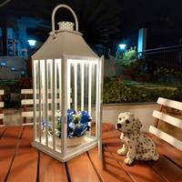 Maxi lanterna elettrica in metallo smaltato