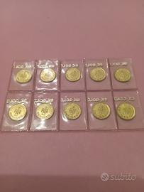 Rare monetine oro 8k anni 70