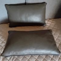 2 cuscini vera pelle