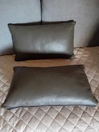 2 cuscini vera pelle