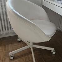 Sedia girevole IKEA SKRUVSTA Ysane bianca