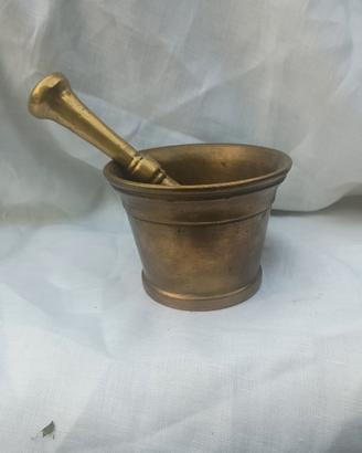 Antico mortaio da farmacista in bronzo 