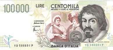 Repubblica Italiana - 100.000 L Caravaggio (nuovo)