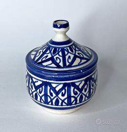Tunisia Vasetto / contenitore vintage h 11 cm