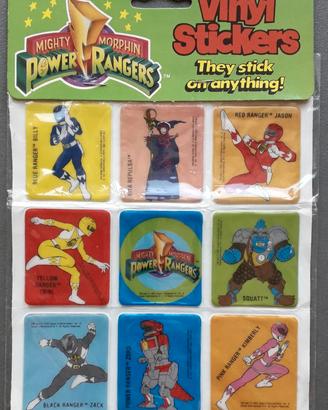 “Mighty Morphin Power Rangers” Vinil Stickers 1993