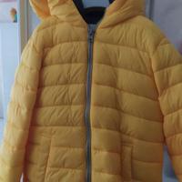 Giubetto Benetton giallo piumino mezza stagione