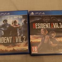 Resident evil 2 remake Resident evil 3 remake ps4