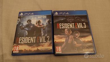 Resident evil 2 remake Resident evil 3 remake ps4