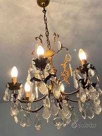 Lampadario gocce di cristallo