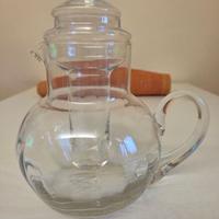 Caraffa cristallo con manico + tubo porta ghiaccio