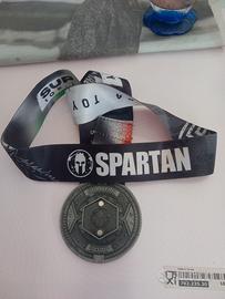 medaglia SPARTAN RACE 2026 con nastrino