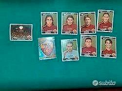 Set 9 figu Roma album calciatori panini 2004/05