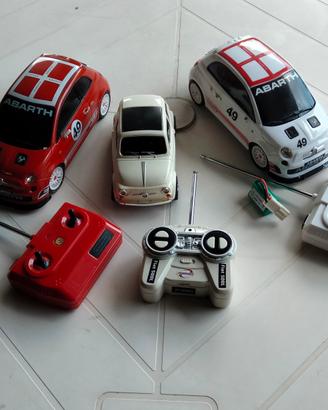 tre macchinine Fiat 500
