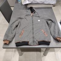 Felpa con cappuccio e pelliccia interna