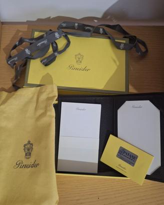 Porta notepad PINEIDER pelle NUOVO con Garanzia