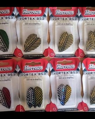 8 Ricambi alette per freccette Harrows Vortex 353
